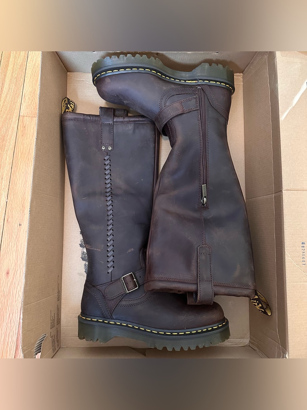 Free People Dr. Martens Anistone Knee-High Boots - Picture 10 of 16